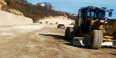 Ereğli-Devrek karayolunda çalışmalar hızlandı