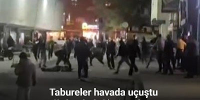 Erzincan’da meydan muharebesini aratmayan kavga: Tabureler havada uçuştu
