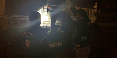 Erzurum’da tırın dorsesinde 22 düzensiz göçmen yakalandı