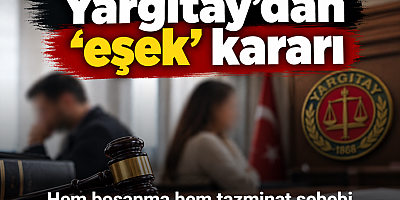 Eşe ‘Eşek’ demek hem boşanma hem tazminat sebebi