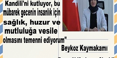 Esengül Korkmaz çiçekli Berat af ve arınma anlamına gelmektedir