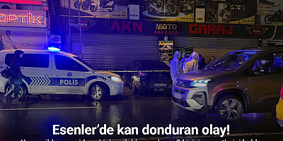 Esenler’de yangın ihbarına giden ekipler binada silahla vurulmuş 2 kişinin cesetlerini buldu