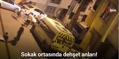 Esenyurt’a iki grup sopalarla birbirine girdi; o anlar kamerada