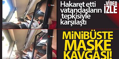 Esenyurt minibüsünde bir garip maske tartışması