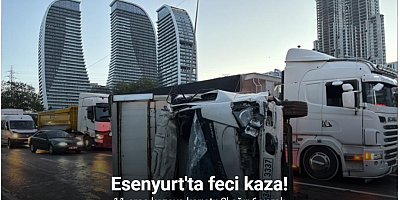 Esenyurt'ta 11 araç kazaya karıştı: 2' ağır 6 yaralı