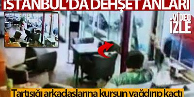 Esenyurt'ta bir adam kahvaltı ettiği iki arkadaşına böyle kurşun yağdırdı