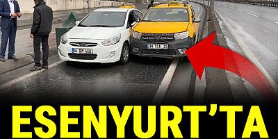 Esenyurt'ta boş yolu paylaşamayıp kaza yaptılar