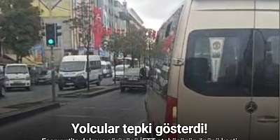 Esenyurt’ta dolmuş sürücüsü İETT otobüsünün önünü kesti: Yolcular tepki gösterdi