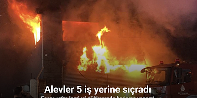 Esenyurt’ta lastikçi dükkanında çıkan yangın 5 iş yerine sıçradı