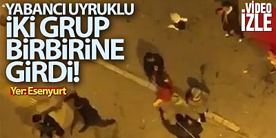 Esenyurt'ta tekme tokat kavga kamerada