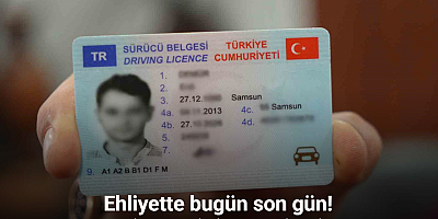 Eski tip ehliyetleri yenileme işlemi son gününde devam ediyor