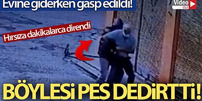 Evine giderken gasp edildi! o anlar kameraya yansıdı