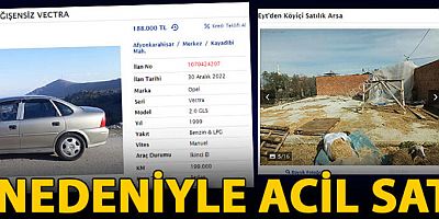 'EYT nedeniyle acil satılık'