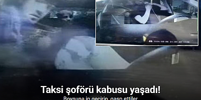 Eyüpsultan’da darp edilen taksici gasp edildi, hastanelik oldu: O anlar kamerada