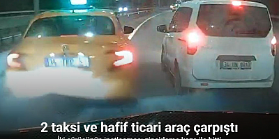 Eyüpsultan’da iki sürücünün inatlaşması zincirleme kaza ile bitti
