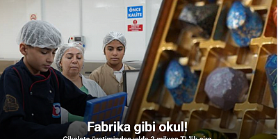 Fabrika gibi okulda çikolata üretiminden yılda 3 milyon TL’lik ciro