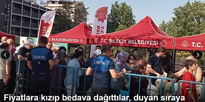 Fiyatlara kızıp bedava dağıttılar, duyan sıraya koştu