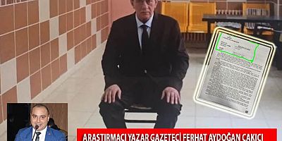 FLAŞ HABER Gazeteci Ferhat Aydoğan Belgeleri İle Ortaya Koydu ‘’Çakıcı'ya kurdukları tezgâh mahkeme kararları ile ortaya çıktı’’