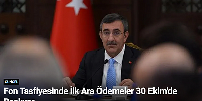 Fon Tasfiyesinde İlk Ara Ödemeler 30 Ekim'de Başlıyor