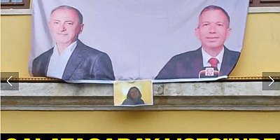 Galatasaray Lisesi'nde Altaylı'ya destek pankartı: 'Fikri hür, vicdanı hür'