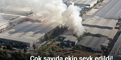 Gaziantep’te halı fabrikasında yangın