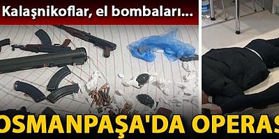 Gaziosmanpaşa'da operasyon: Lav silahı, Kalaşnikoflar, el bombaları...