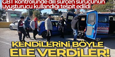 GBT kontrolünde dili sürçen sürücünün uyuşturucu kullandığı tespit edildi