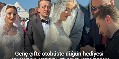 Gelin-damat düğün salonu yerine Tayyip Erdoğan’ı karşılamaya gittiler