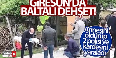 Giresun'da baltalı dehşet: 2 ölü, 2'si polis 3 yaralı