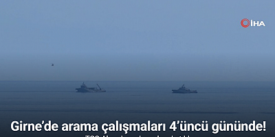 Girne’de arama çalışmaları 4’üncü gününde: TCG Alemdar çalışmalara katıldı