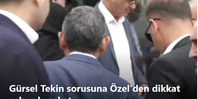 Gürsel Tekin sorusuna Özgür Özel'den dikkat çeken hareket