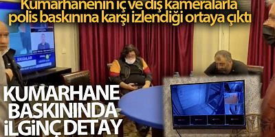 Güvenlik kamerası önlemli kumarhaneye polis baskını