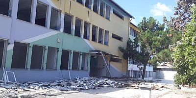 Hacı Numan Ortaokul  Yıkım İşlemlerine Başlanıldı