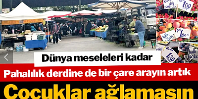 Halk pazara artıkları toplamaya gidiyor