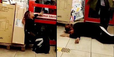 Hamileymiş gibi yaparak marketten hırsızlık yaparken yakayı ele verdiler