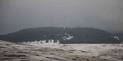 Hanak ve Çamlıçatak ormanlarında kar ve sis manzarası havadan görüntülendi