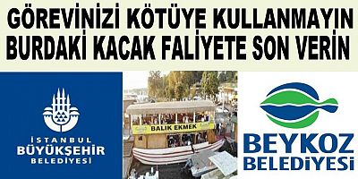 Hani Beykoz Belediyesi Burası Senin Yetki Alanın Değildi