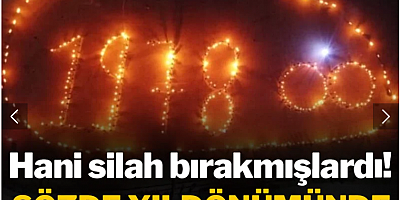Hani silah bırakmışlardı! Sözde yıldönümünde koreografi yaptılar