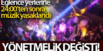 'Hassas alanlar'da 24.00'ten sonra canlı müzik yasaklandı