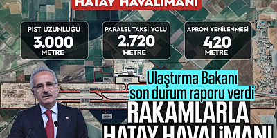 Hatay Havalimanı’nda son durum: İlk etap eylülde tamamlanıyor