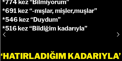 'Hatırladığım kadarıyla' iddianamesi