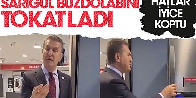 Hatlar iyice koptu! Mustafa Sarıgül buzdolabını tokatladı