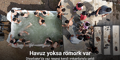 Havuz yoksa römork var: Diyarbakır’da yaz neşesi kendi imkanlarıyla geldi