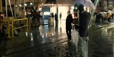 HDP'ye açılan kapatma davasını İstiklal'de bağıra çağıra kutladı: Müjdeler olsun