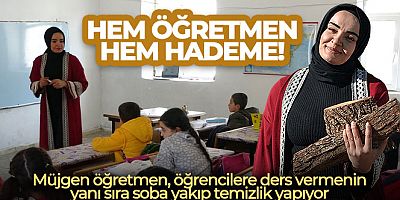 Hem öğretmen hem hademe