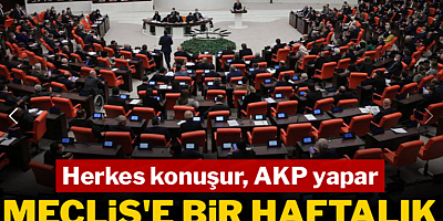 Herkes konuşur AKP yapar! Meclis'te 1 haftalık kafa tatili