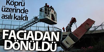 Hızını alamayınca facianın eşiğinden döndü