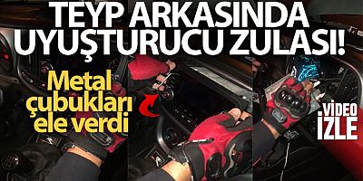 İstanbul'da teyp arkasında uyuşturucu zulası