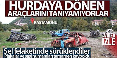 Hurdaya dönen araçlarını tanıyamıyorlar