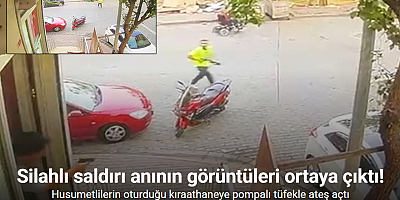 Husumetlilerin oturduğu kıraathaneye pompalı tüfekle ateş açtı